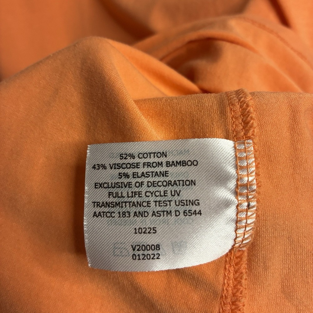 Coolibar Long Sleeve Shirt Size Medium Womens Orange Daybreak Spring Top UPF 50+ - Picture 4 of 7